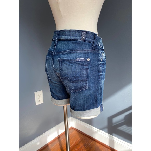 7 For All Mankind low rise roll shorts, size 24--NWT - Picture 7 of 10